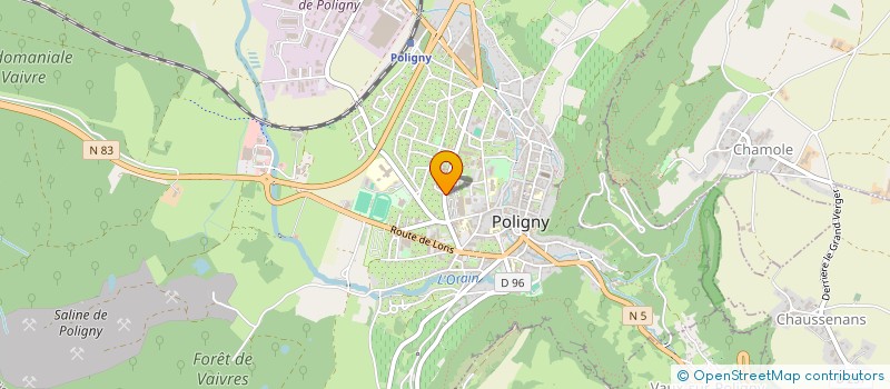 localisation de l'entreprise LES ECRANS FRANCOMTOIS à POLIGNY