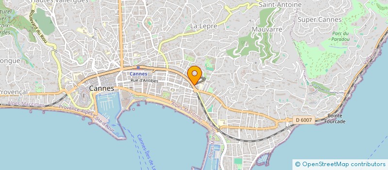 localisation de l'entreprise LES ECREVISSES à CANNES