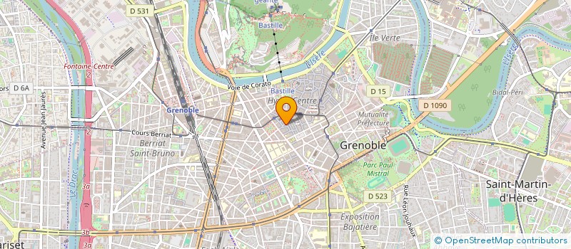 localisation de l'entreprise LES ECRINS à GRENOBLE