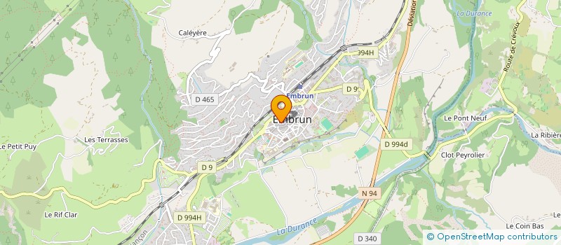 localisation de l'entreprise LES ECRINS à LES ORRES