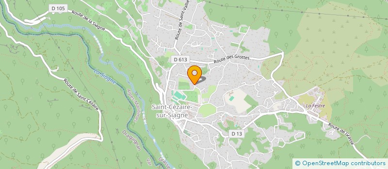 localisation de l'entreprise LES ECRINS  SAINT-CEZAIRE-SUR-SIAGNE