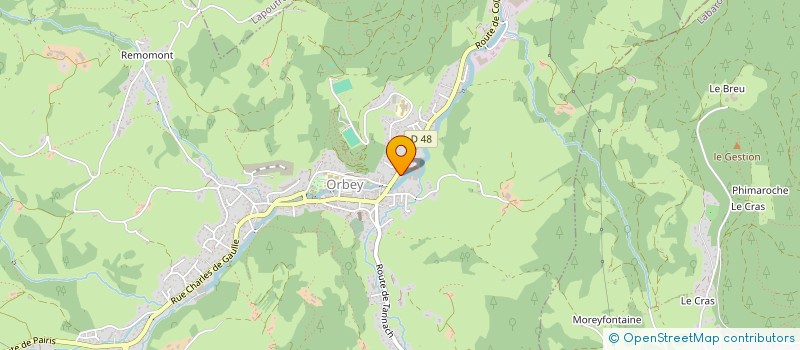 localisation de l'entreprise LES ECRINS D'ORBEY  ORBEY