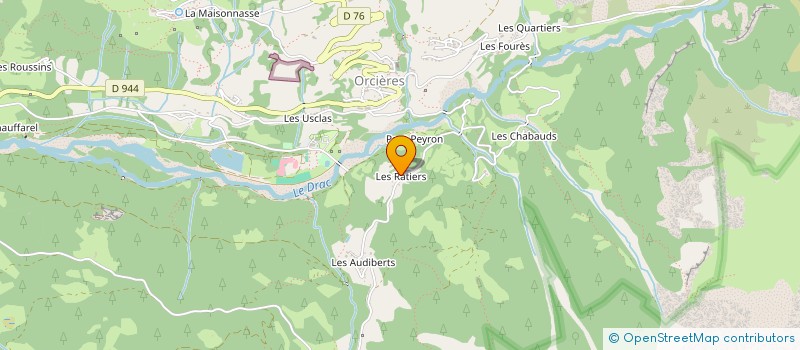 localisation de l'entreprise LES ECRINS D'ORCIERES à ORCIERES