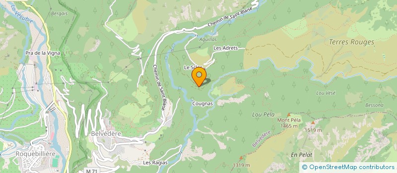localisation de l'entreprise LES ECRINS DE BELVEDERE à BELVEDERE