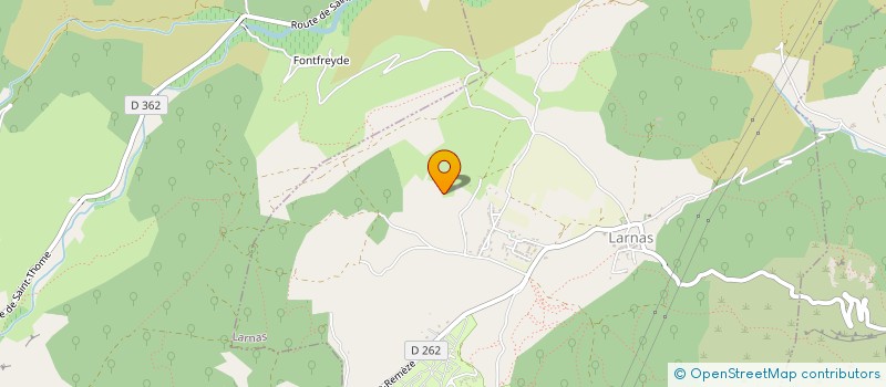 localisation de l'entreprise LES ECRINS DE LA DOLINE  LARNAS