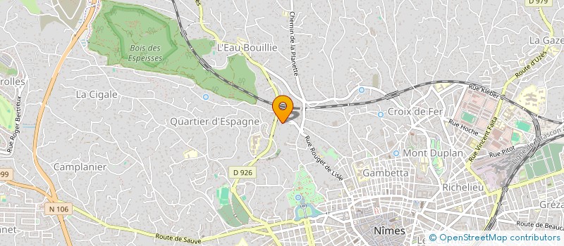 localisation de l'entreprise LES ECRINS DE LA TOUR MAGNE à NIMES