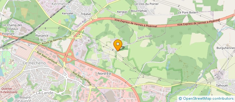 localisation de l'entreprise LES ECRINS DU GOLFE à VANNES