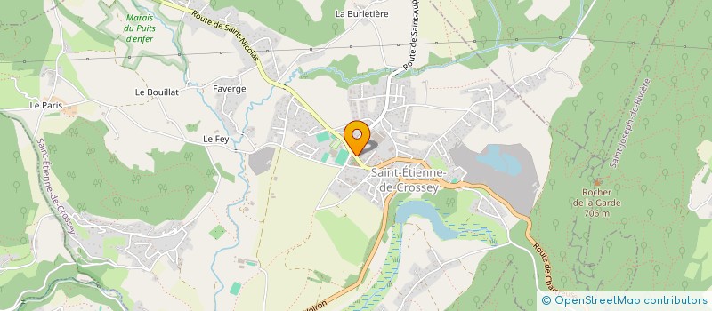 localisation de l'entreprise LES ECRINS DU GUIERS  SAINT-ETIENNE-DE-CROSSEY