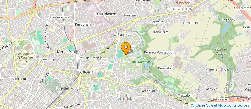 localisation de l'entreprise LES ECRINS NP  BREST