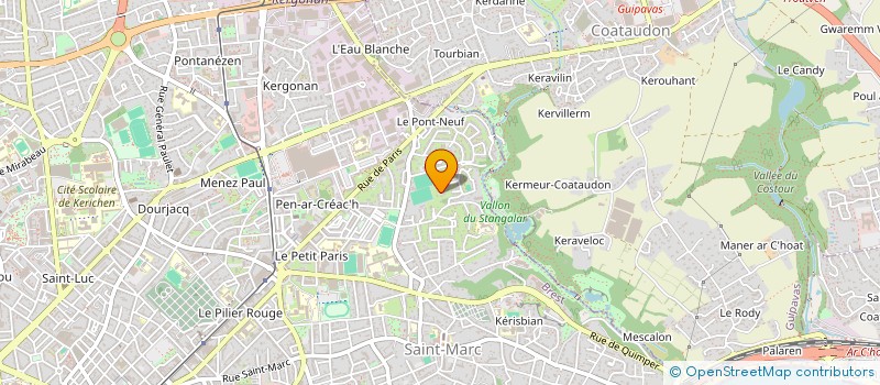 localisation de l'entreprise LES ECRINS U  BREST