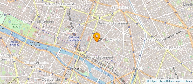 localisation de l'entreprise LES ECRITURES  PARIS