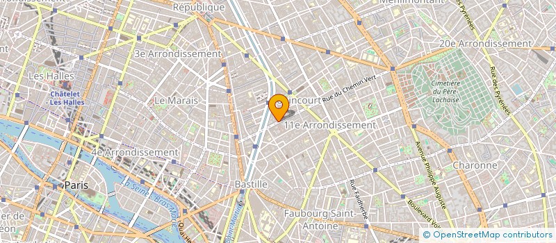 localisation de l'entreprise LES ECUREUILS à PARIS