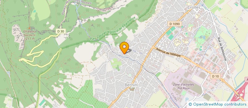 localisation de l'entreprise LES ECUREUILS  CROLLES