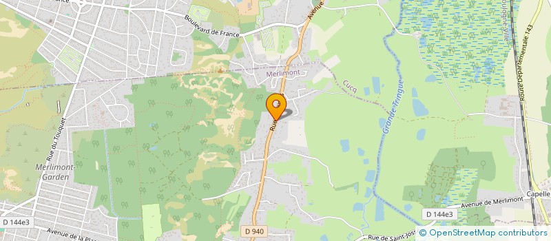 localisation de l'entreprise LES ECUREUILS  MERLIMONT