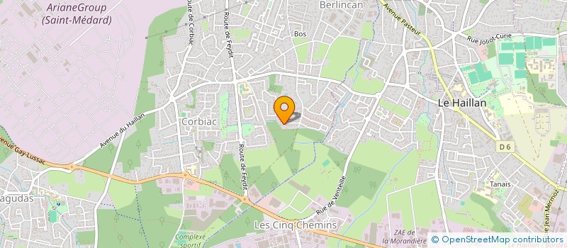 localisation de l'entreprise LES ECUREUILS  SAINT-MEDARD-EN-JALLES