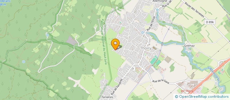 localisation de l'entreprise LES ECUREUILS  THOIRY