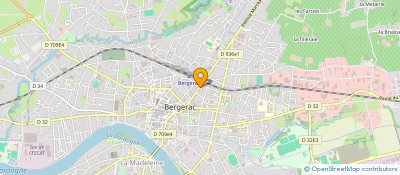 localisation de l'entreprise LES ECUREUILS à BERGERAC