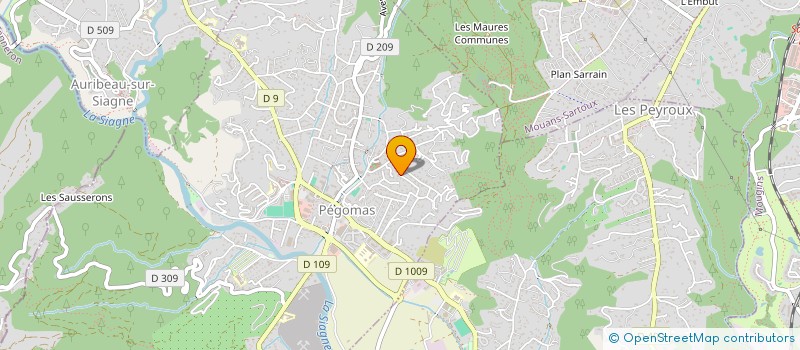 localisation de l'entreprise LES ECUREUILS  PEGOMAS