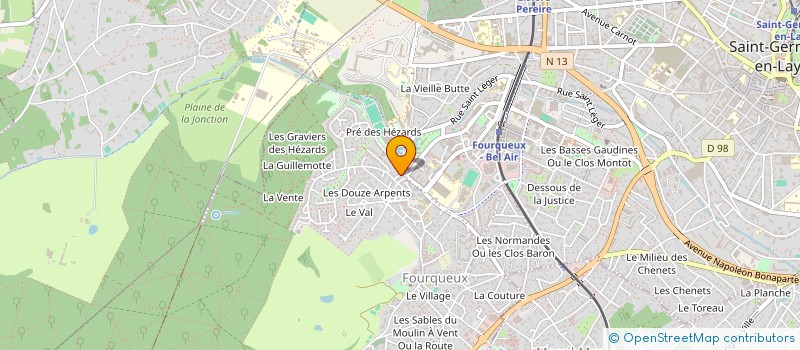 localisation de l'entreprise LES ECUREUILS  SAINT-GERMAIN-EN-LAYE