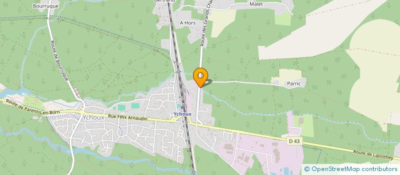 localisation de l'entreprise LES ECUREUILS  YCHOUX