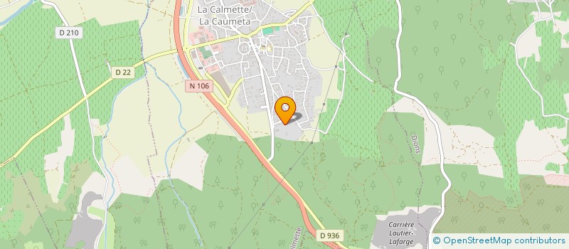 localisation de l'entreprise LES ECUREUILS  LA CALMETTE