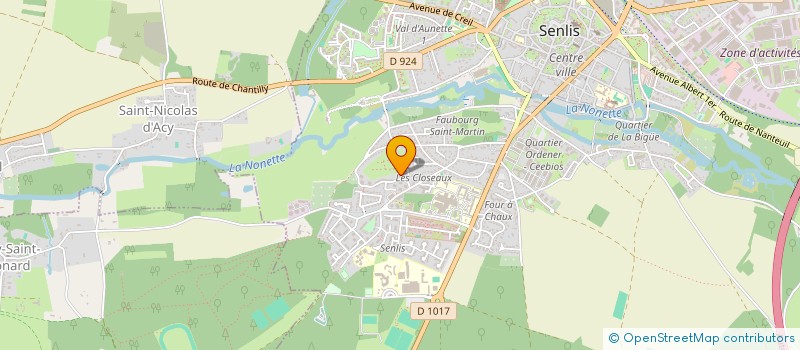 localisation de l'entreprise LES ECUREUILS DE BRICHEBAY  SENLIS