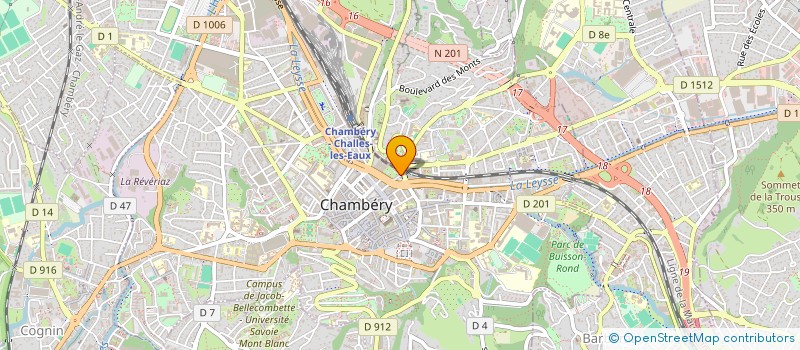 localisation de l'entreprise LES ECUREUILS DE MAURIENNE  CHAMBERY