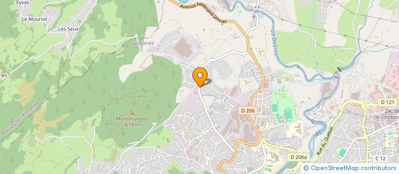 localisation de l'entreprise LES ECUREUILS DE MIRECOULY à ANNONAY