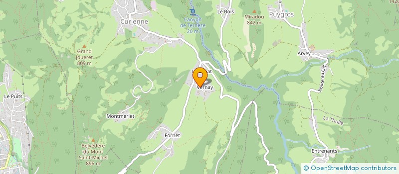 localisation de l'entreprise LES ECUREUILS DU VERNAY à CURIENNE