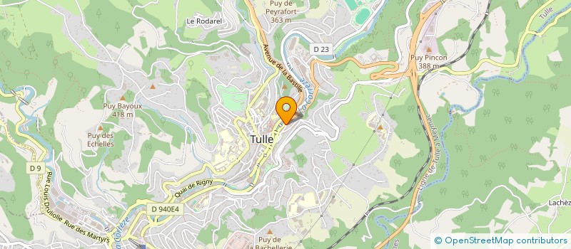 localisation de l'entreprise LES ECURIES  TULLE