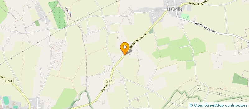 localisation de l'entreprise LES ECURIES ASINIENNES NORMANDES  HAUVILLE