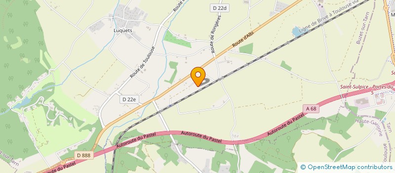 localisation de l'entreprise LES ECURIES ATAO à BUZET-SUR-TARN