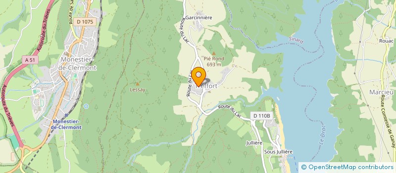 localisation de l'entreprise LES ECURIES D'A-L-P.  SAINT-GUILLAUME