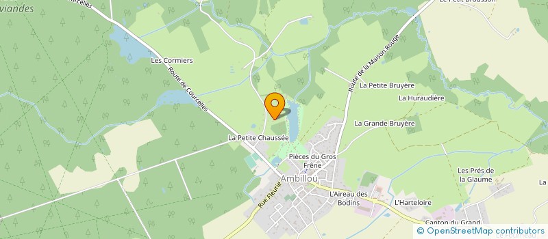 localisation de l'entreprise LES ECURIES D'AMBILLOU  AMBILLOU