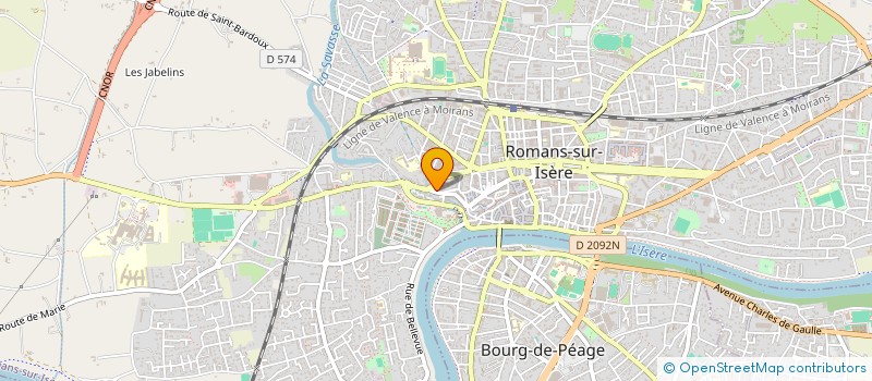 localisation de l'entreprise LES ECURIES D'HERMES  ROMANS-SUR-ISERE