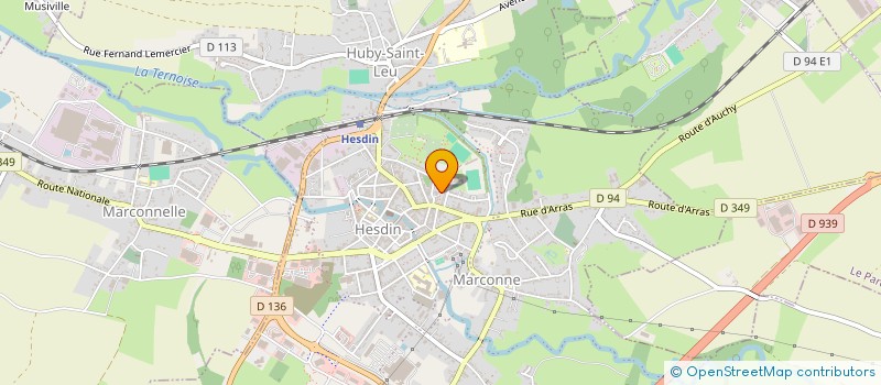 localisation de l'entreprise LES ECURIES D'HESDIN  HESDIN