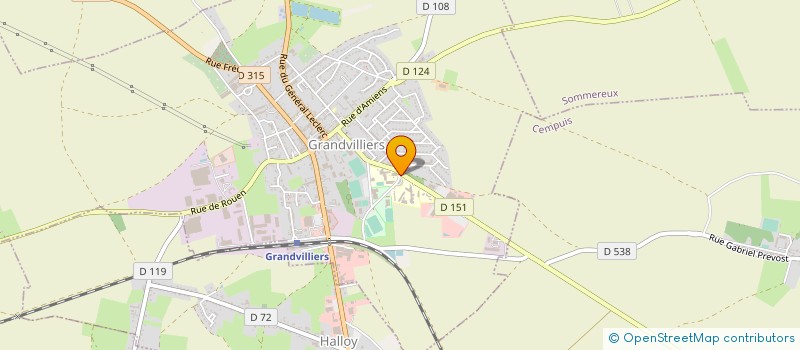 localisation de l'entreprise LES ECURIES D'YF  GRANDVILLIERS