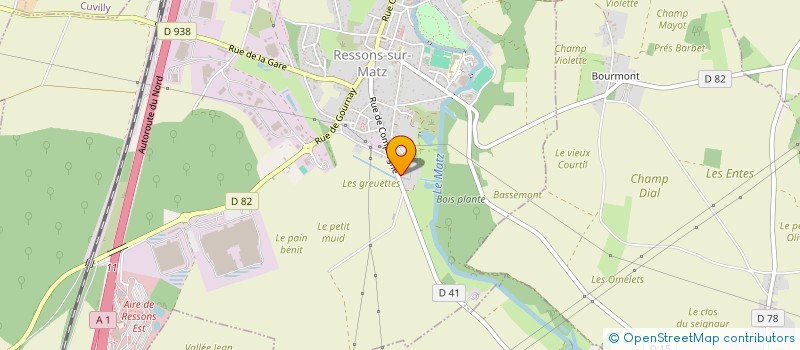 localisation de l'entreprise LES ECURIES DE BAYENCOURT  RESSONS-SUR-MATZ