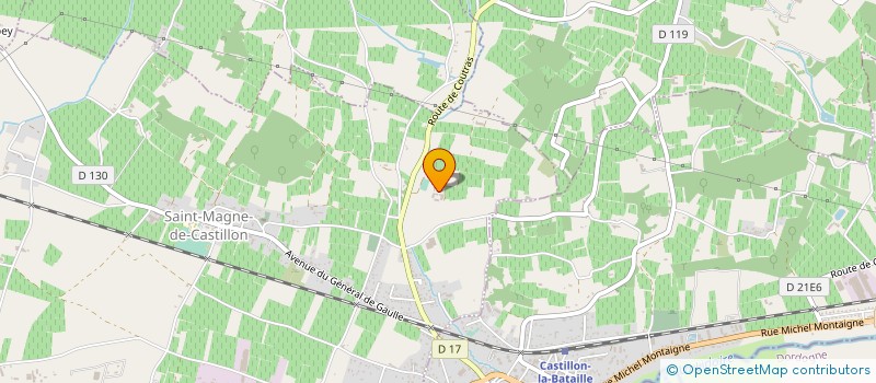 localisation de l'entreprise LES ECURIES DE BLANZAC  SAINT-MAGNE-DE-CASTILLON