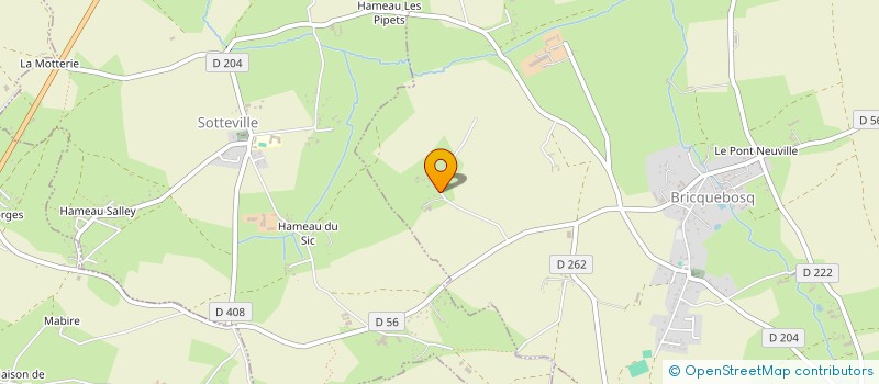 localisation de l'entreprise LES ECURIES DE BOUILLON  BRICQUEBOSQ