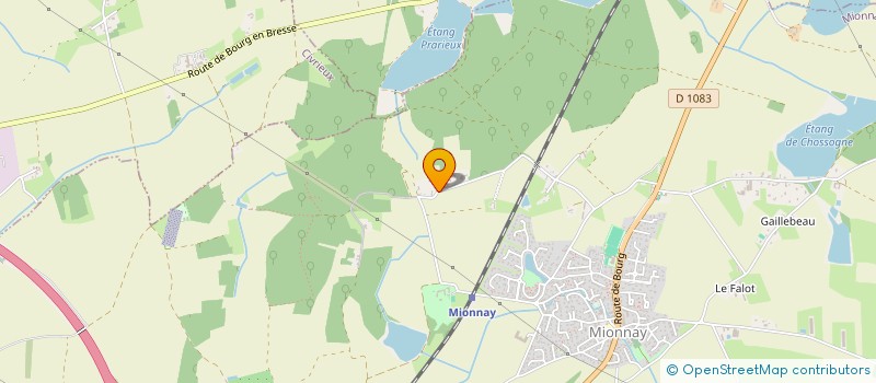 localisation de l'entreprise LES ECURIES DE CALANNE  MIONNAY