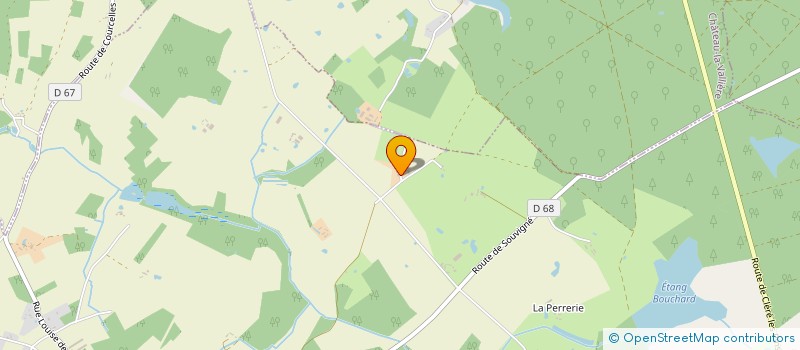 localisation de l'entreprise LES ECURIES DE CHATEAU MORIN  COURCELLES-DE-TOURAINE