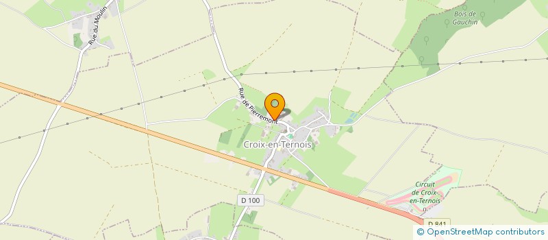 localisation de l'entreprise LES ECURIES DE CROIX & D'ECLAT  CROIX-EN-TERNOIS