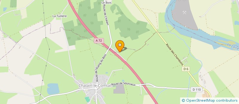 localisation de l'entreprise LES ECURIES DE GRAND CHENE  CHALAIN-LE-COMTAL