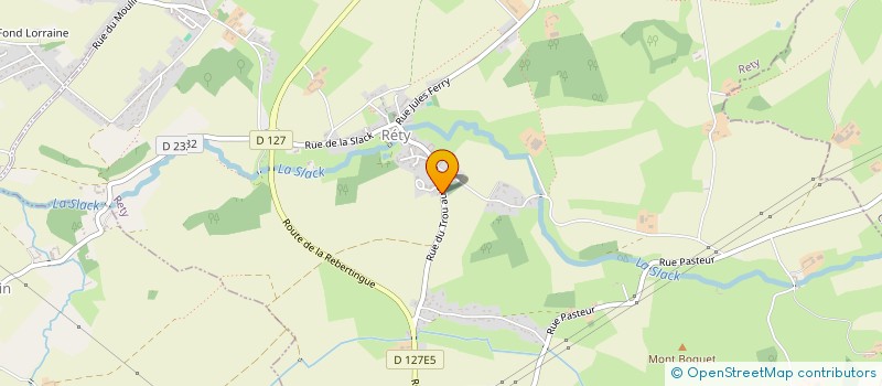 localisation de l'entreprise LES ECURIES DE HOULLEFORT  RETY