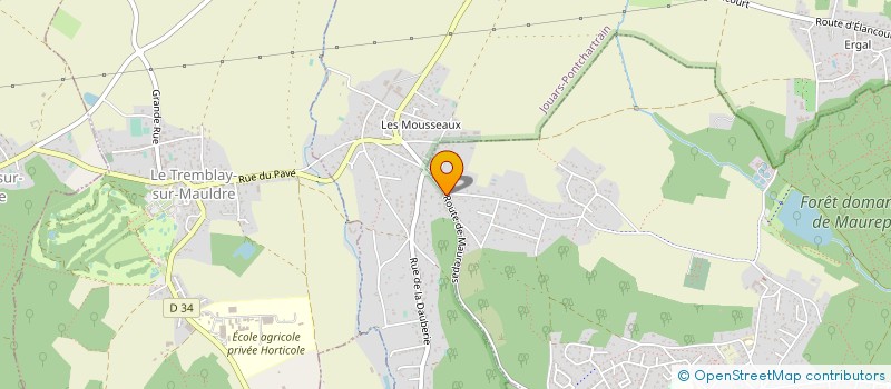 localisation de l'entreprise LES ECURIES DE JUMILI  JOUARS-PONTCHARTRAIN