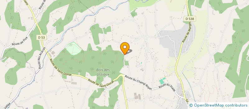 localisation de l'entreprise LES ECURIES DE L'ABBAYE à PEYRINS