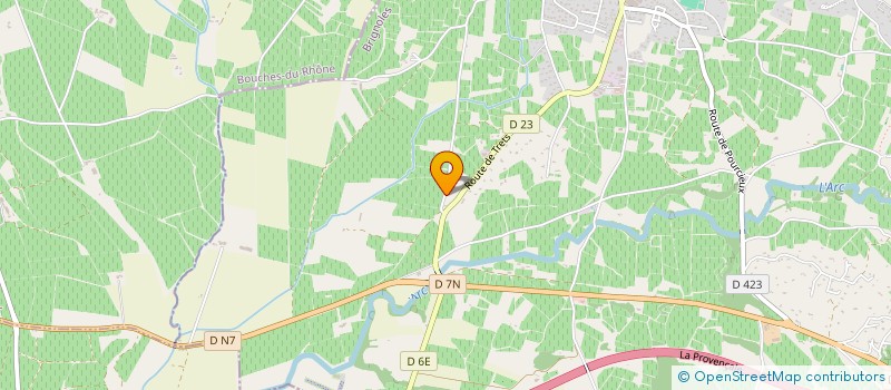 localisation de l'entreprise LES ECURIES DE L ARC  POURRIERES