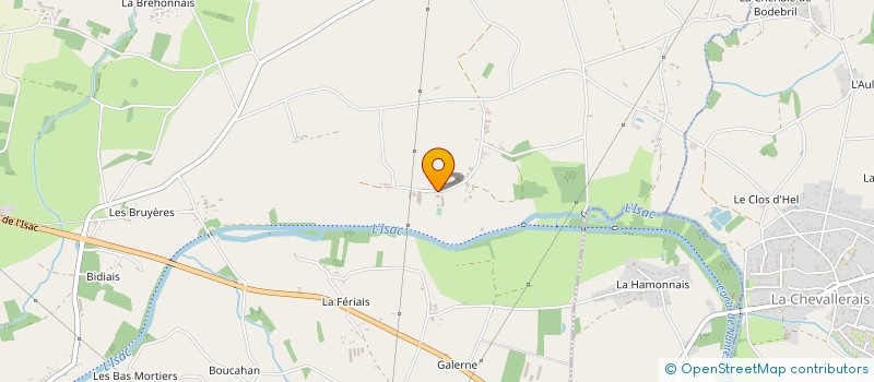 localisation de l'entreprise LES ECURIES DE L'ARROS  BLAIN