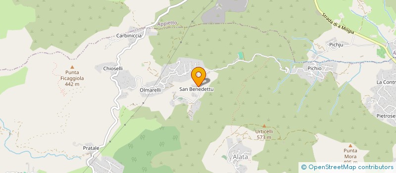 localisation de l'entreprise LES ECURIES DE L OLMARELLU  ALATA